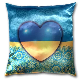 Подушки с фото: подушка украина сердце