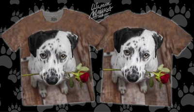 Футболки с полной запечаткой: собака(4)