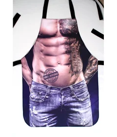Прикольный фартуки: фартук тело тату 100 натурал