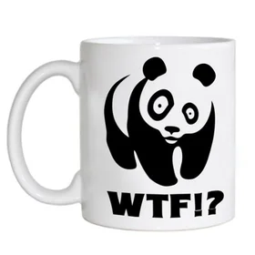Прикольные кружки: Панда WTF