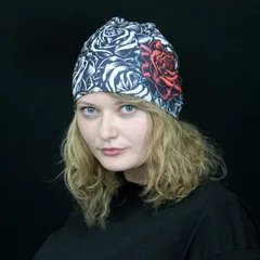 шапка, розы