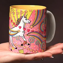 Новый Год, чашка, лошадь